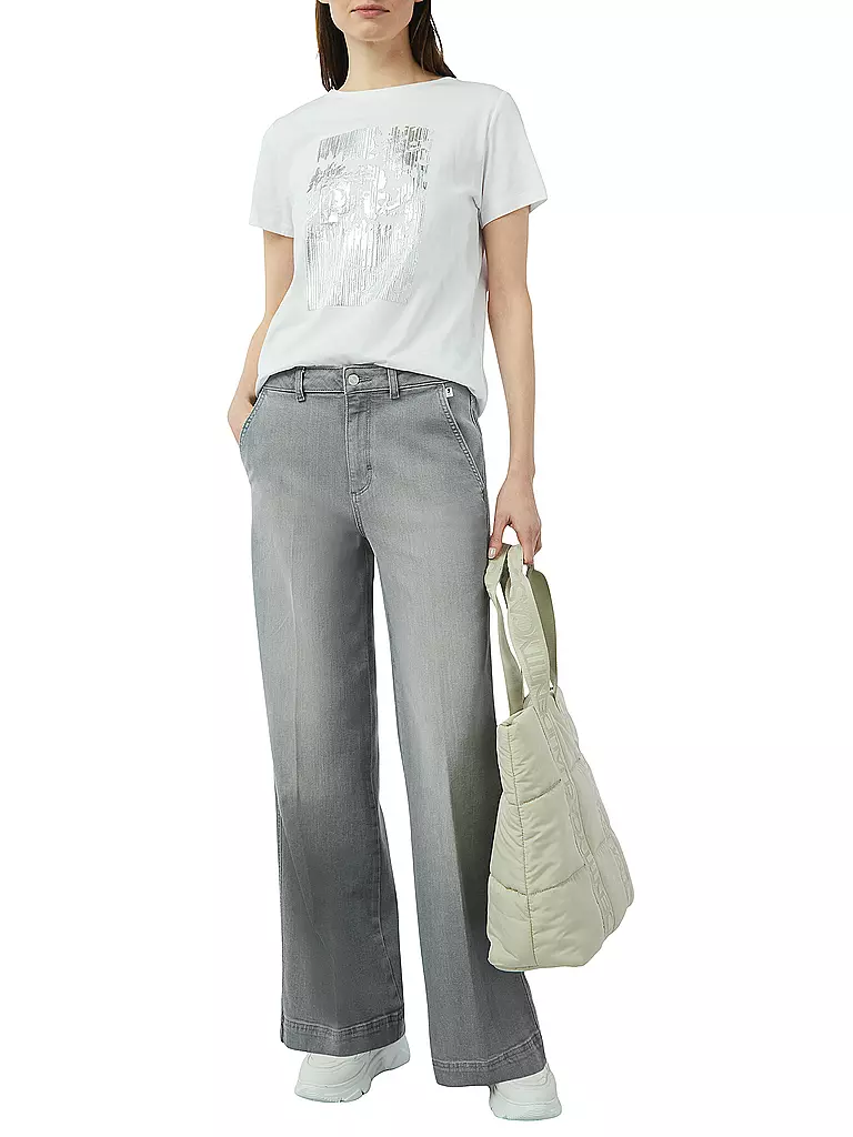 COMMA IDENTITY | Jeans Wide Leg  | grau