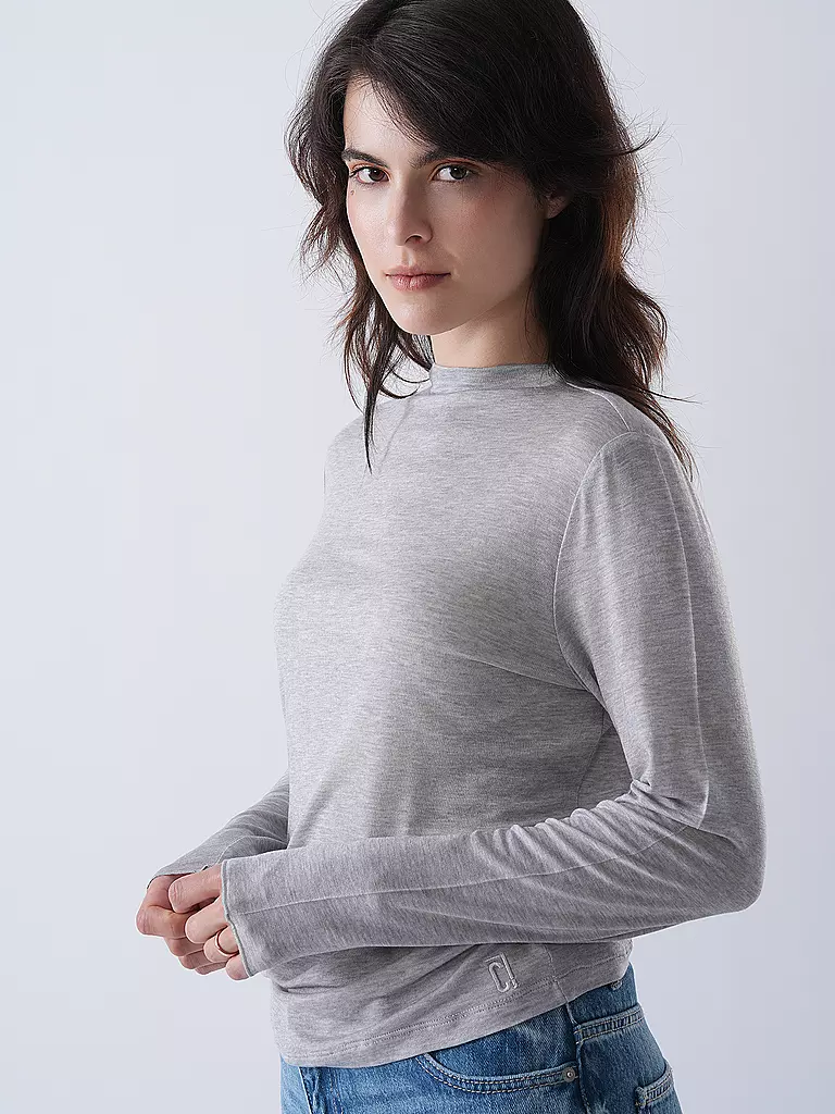 COMMA IDENTITY | Langarmshirt | grau