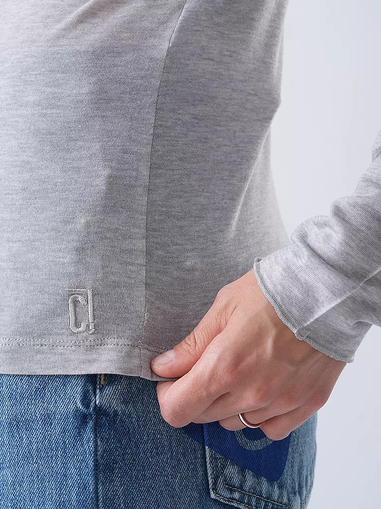 COMMA IDENTITY | Langarmshirt | grau