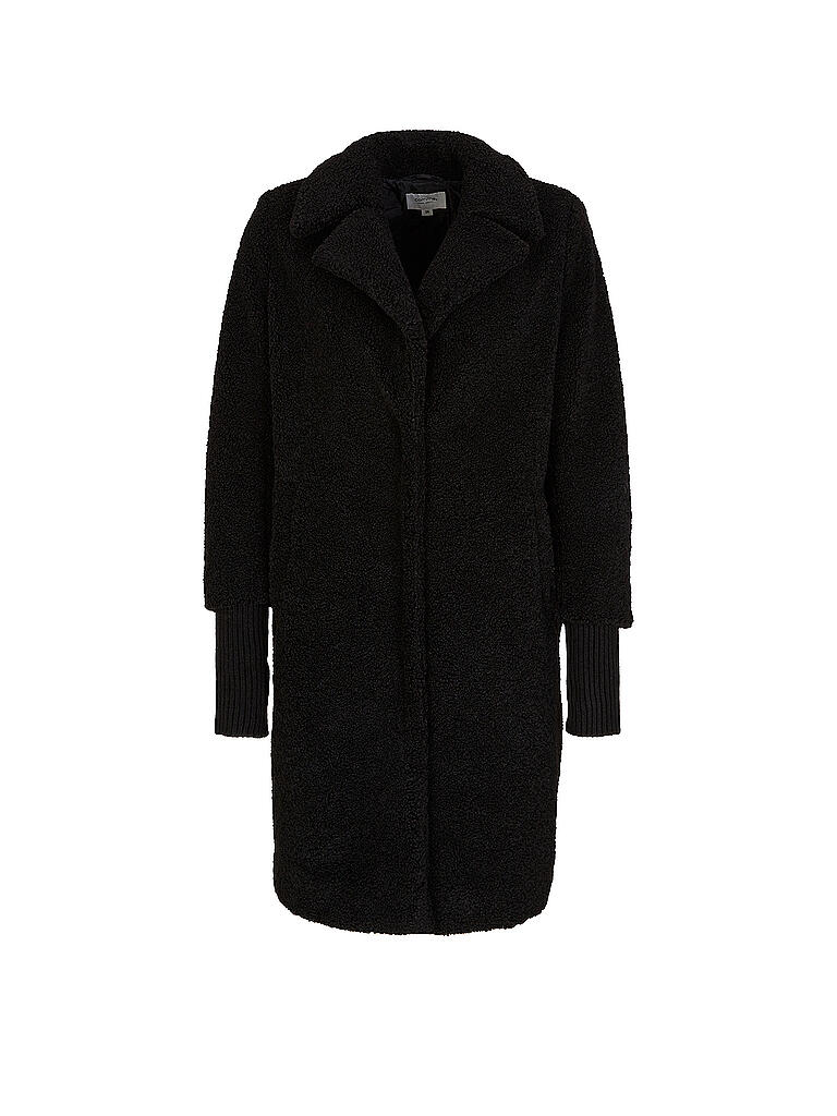 Comma Teddyfell Kurzmantel Damen Comma Mantel Aus Teddyplüsch