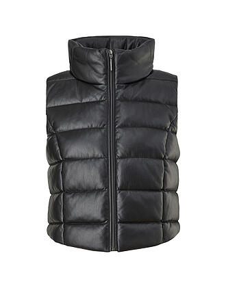 COMMA | Steppgilet in Lederoptik