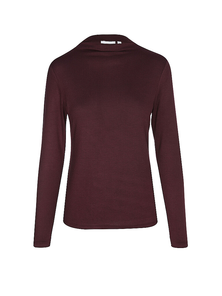 COMMA Langarmshirt  dunkelrot | 40 – comma
