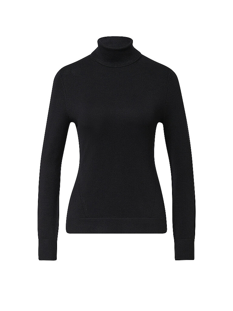 Körpernahe Rollkragenpullover mit langen, geschlitzten Ärmeln für Damen COMMA