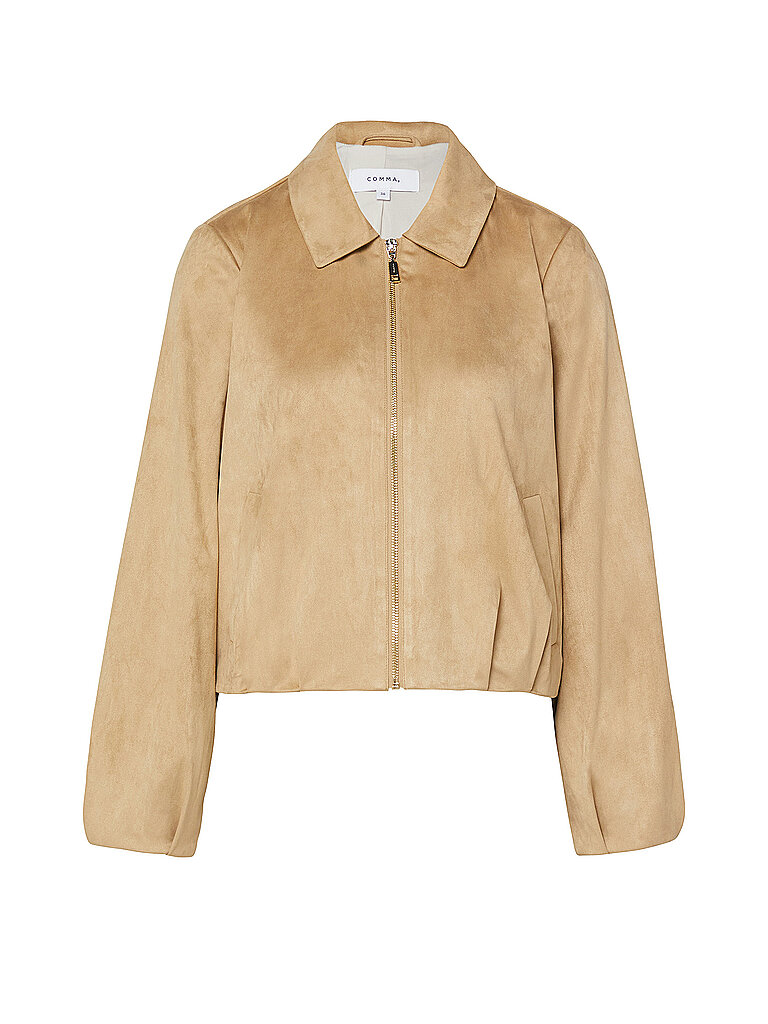 COMMA Jacke in Lederoptik  camel | 34