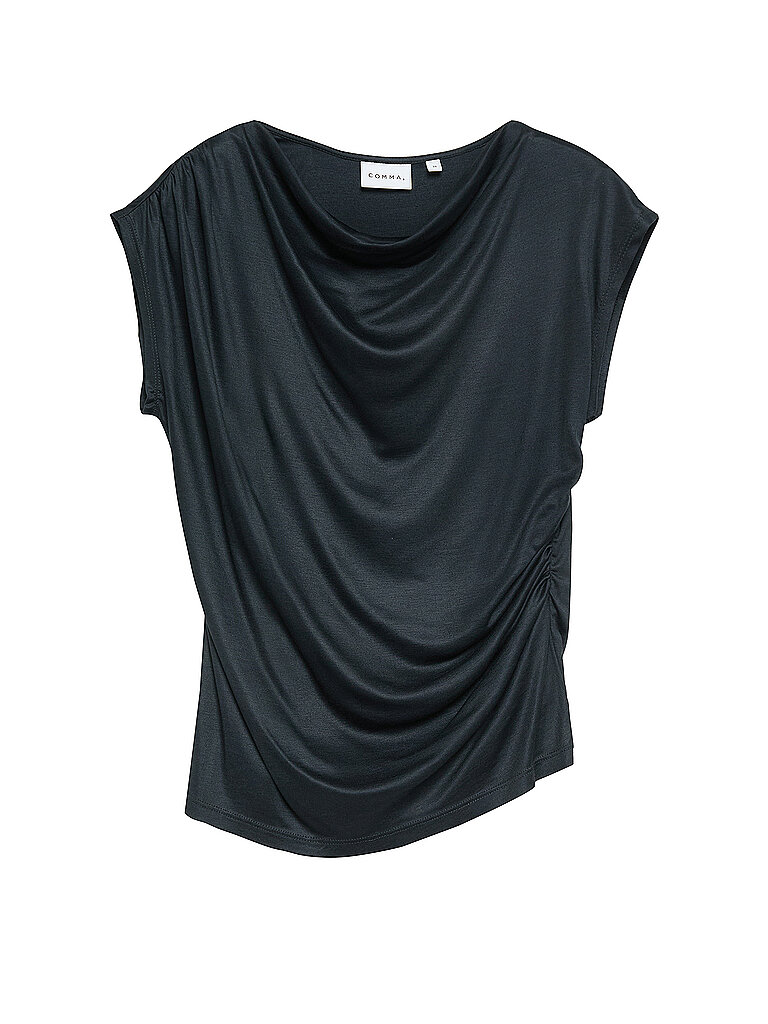 Fließendes T-Shirt mit eleganter Drapierung Damen COMMA