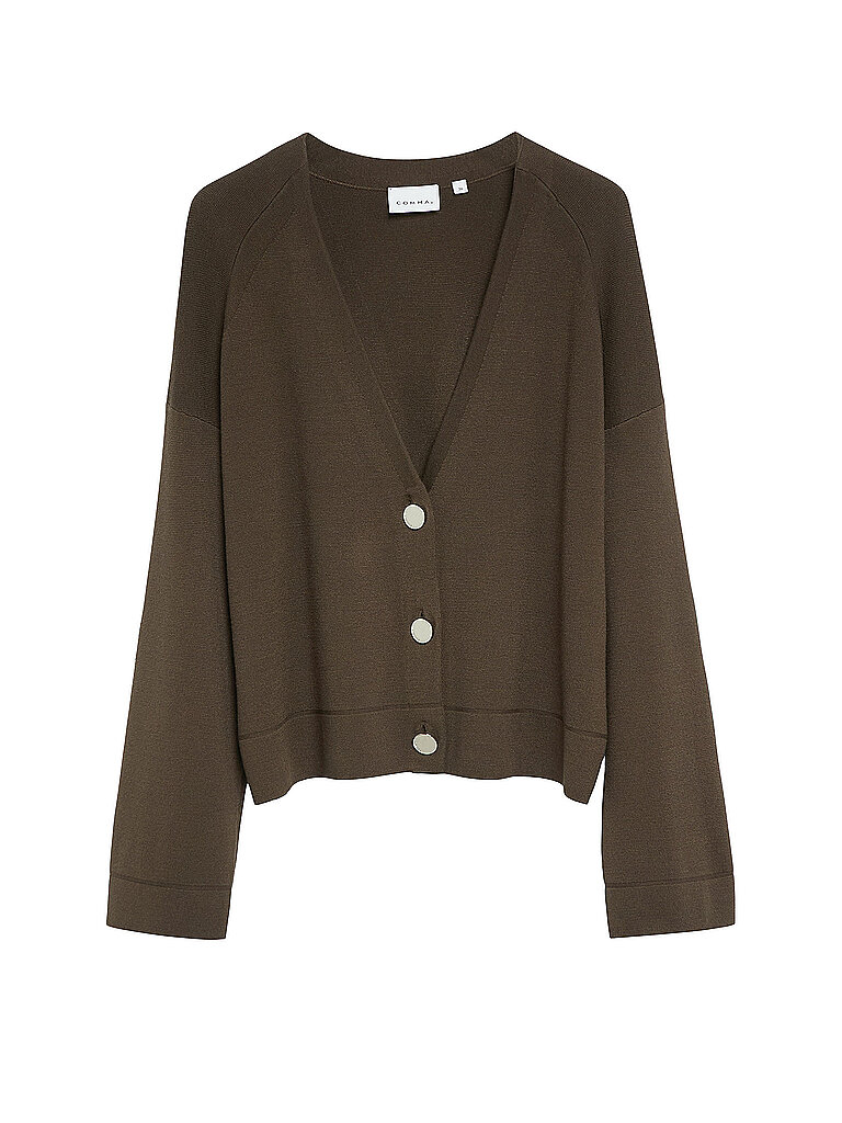 Moderne V-Ausschnitt Milano-Cardigan mit Signature-Knöpfen Damen COMMA