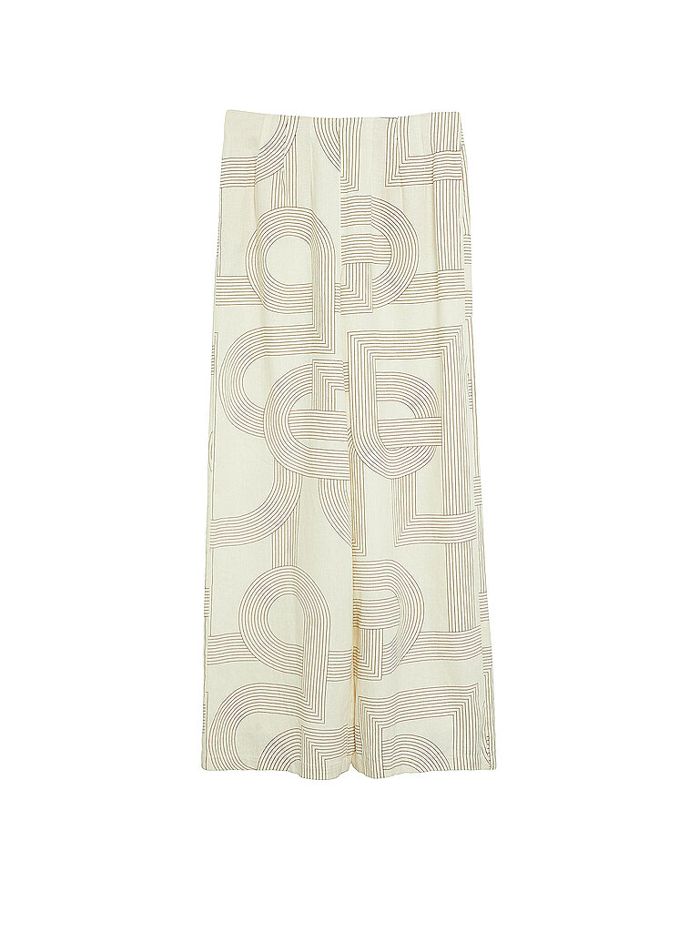 Damen Leinenmix Hosen mit weitem Bein COMMA