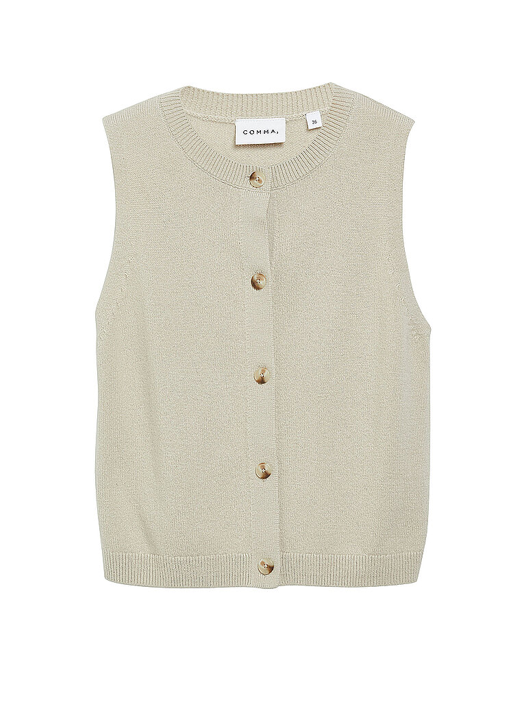 COMMA Strickgilet  beige | 32