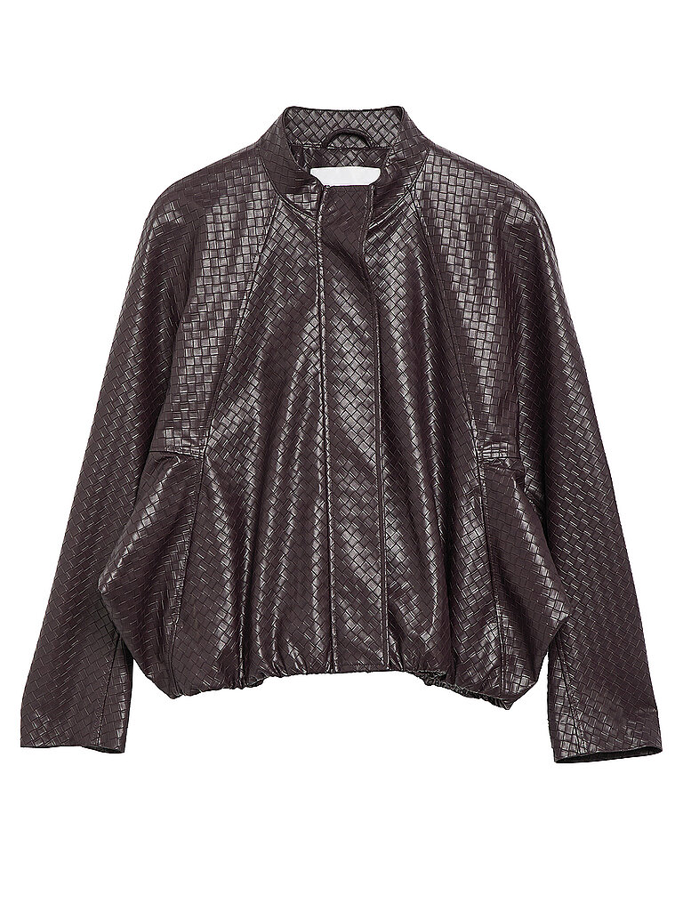 Veganlederjacke mit geprägter Oberfläche und modernem Volumen Damen COMMA