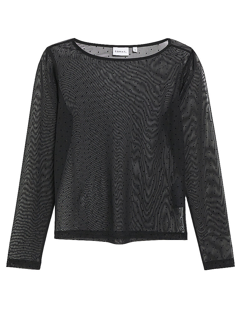 COMMA Langarmshirt  schwarz | 32