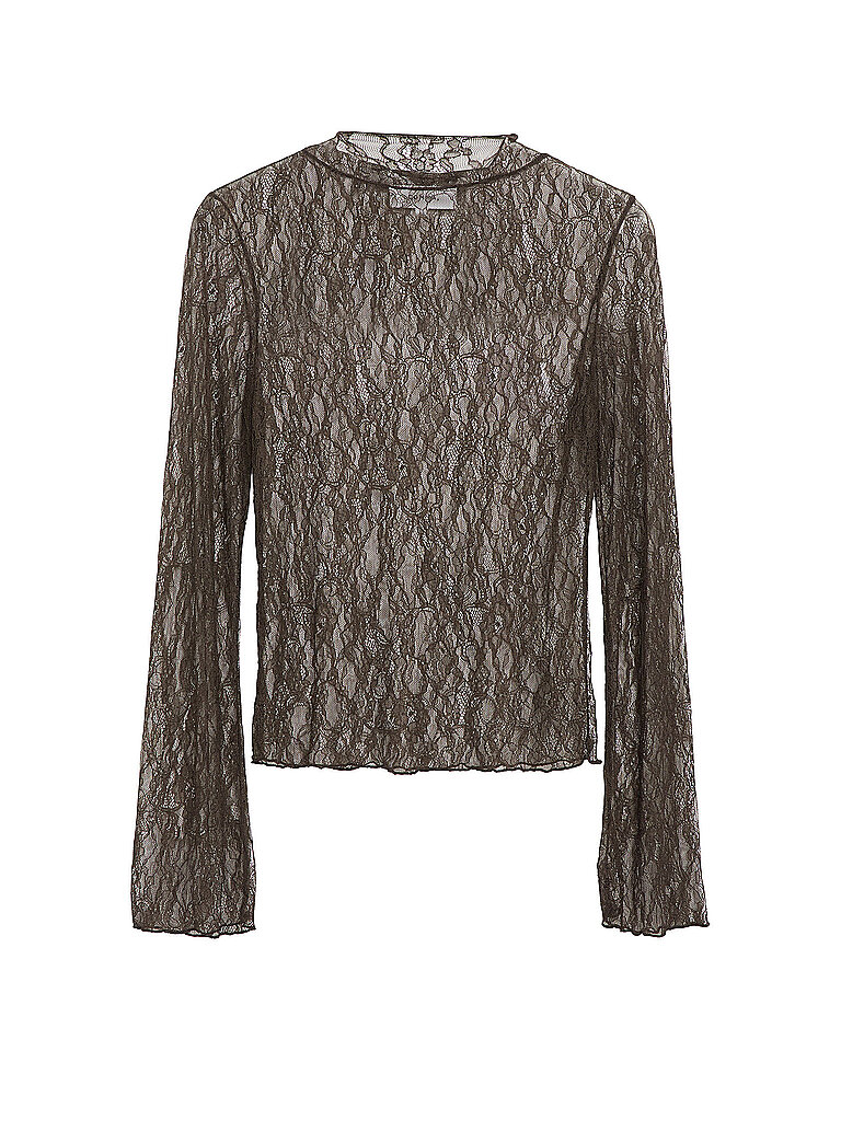 COMMA Langarmshirt  braun | 34