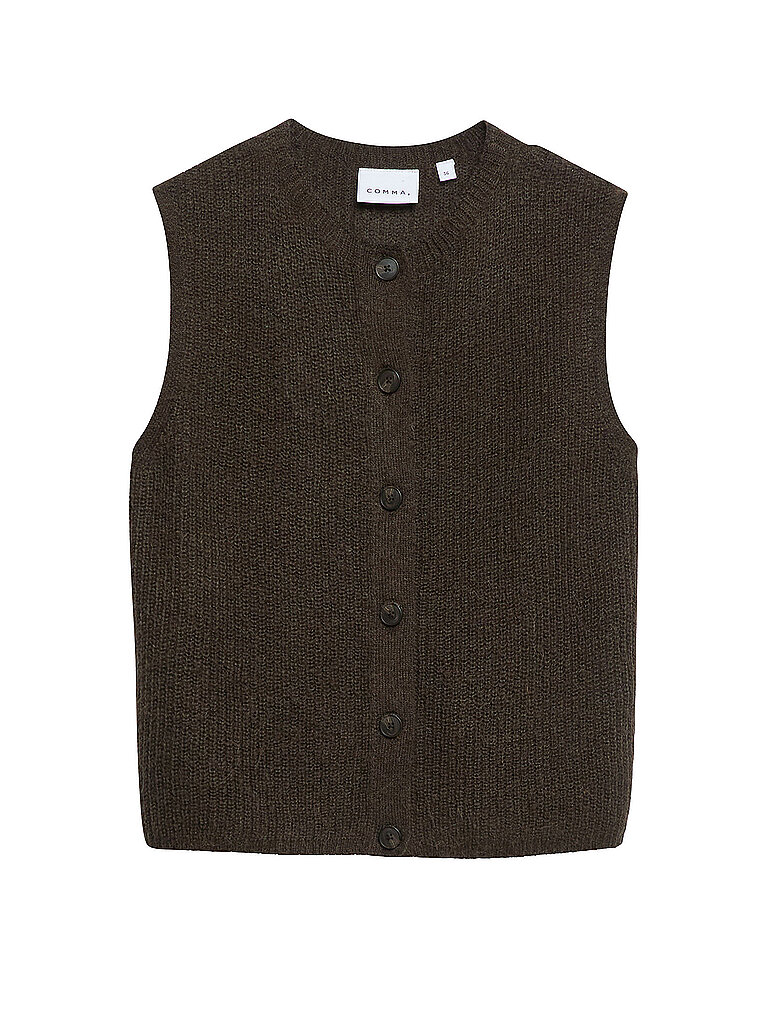 Ärmelloser Cardigan aus Alpaka-Mix für Frauen COMMA