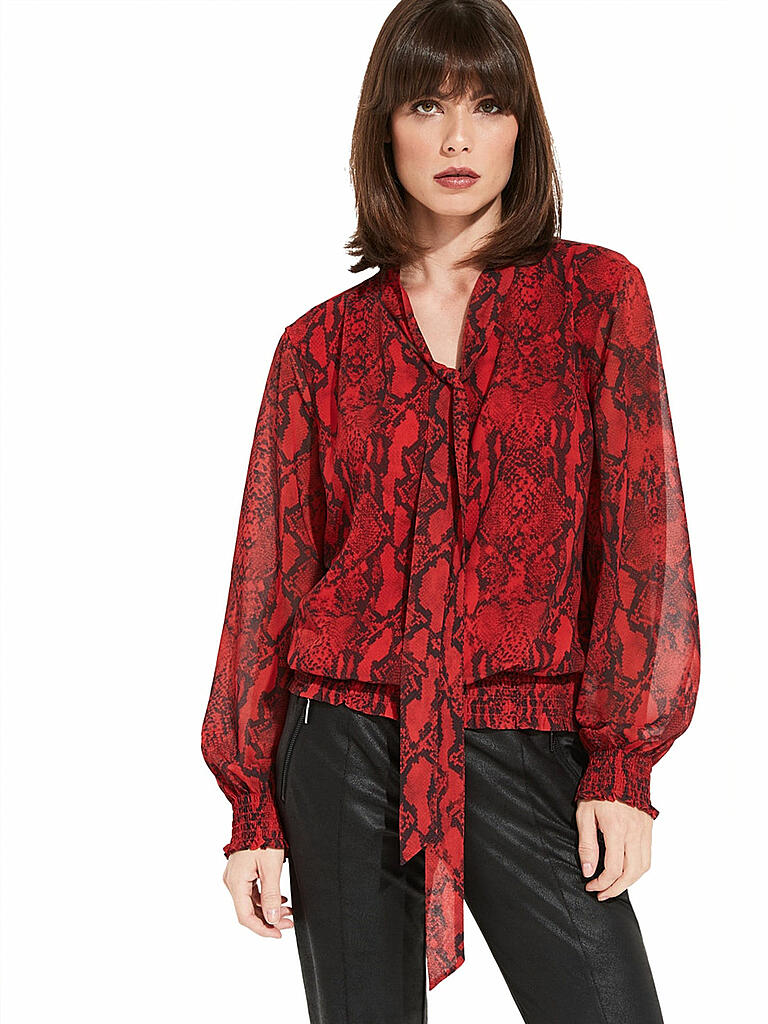 Comma Bluse Mit Schluppe Rot 32