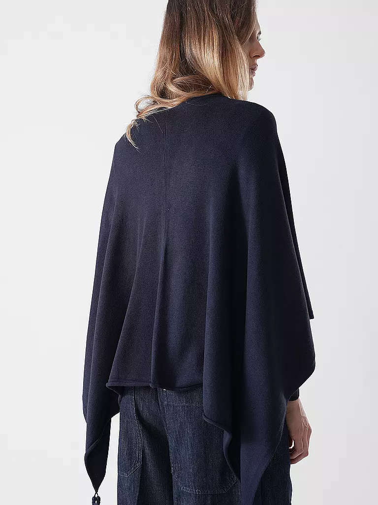 COMMA | Cape - Poncho  | dunkelblau