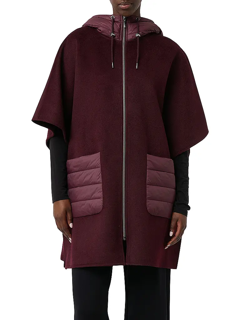 COMMA | Cape - Poncho | dunkelrot