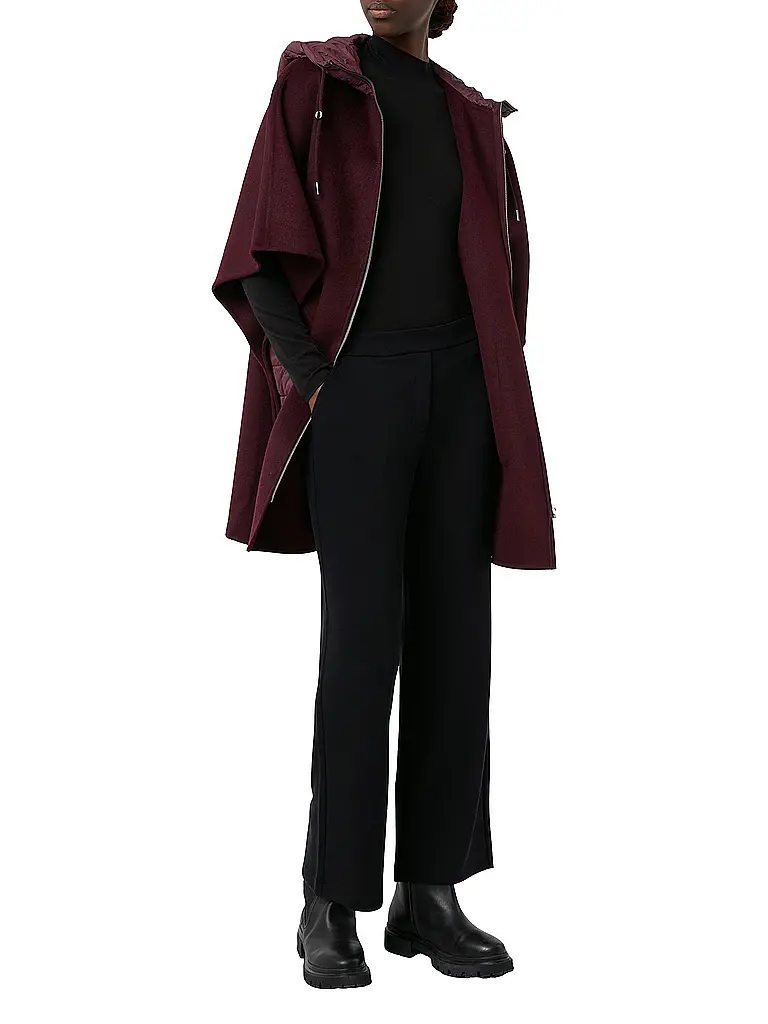 COMMA | Cape - Poncho | dunkelrot