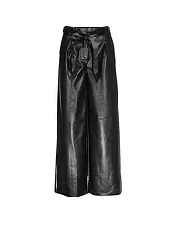 COMMA | Hose in Lederoptik | schwarz