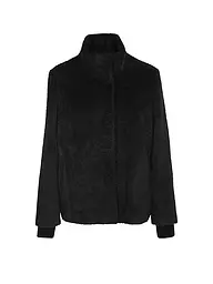 COMMA | Jacke in Felloptik | schwarz