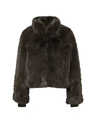 COMMA | Jacke in Felloptik | Braun