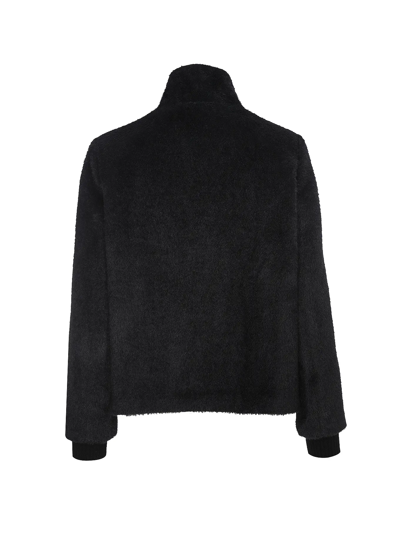 COMMA | Jacke in Felloptik | schwarz