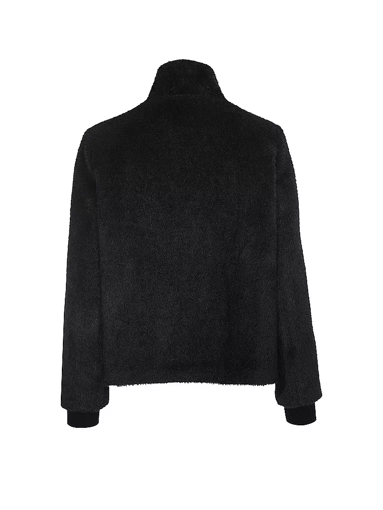 COMMA | Jacke in Felloptik | schwarz