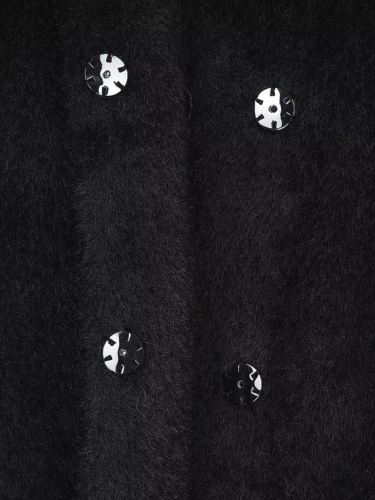 COMMA | Jacke in Felloptik | schwarz