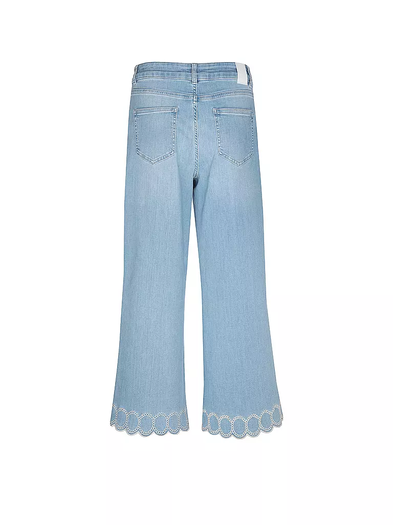 COMMA | Jeans Wide Leg 7/8 | blau
