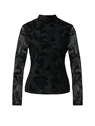 COMMA | Langarmshirt  | Schwarz