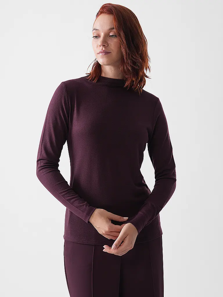COMMA | Langarmshirt  | dunkelrot