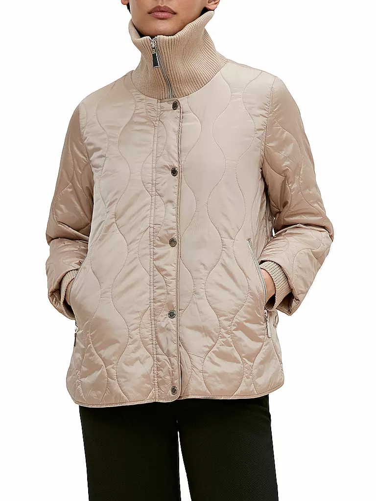 COMMA | Leichtsteppjacke  | creme