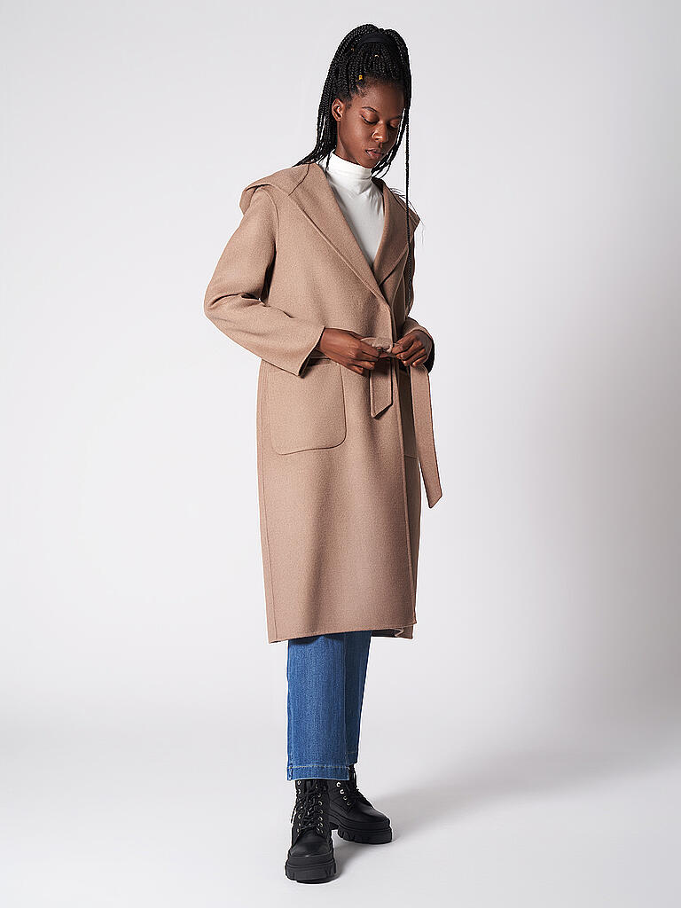 Comma Damen Wintermantel Comma Comma Mantel Mit Kapuze COMMA