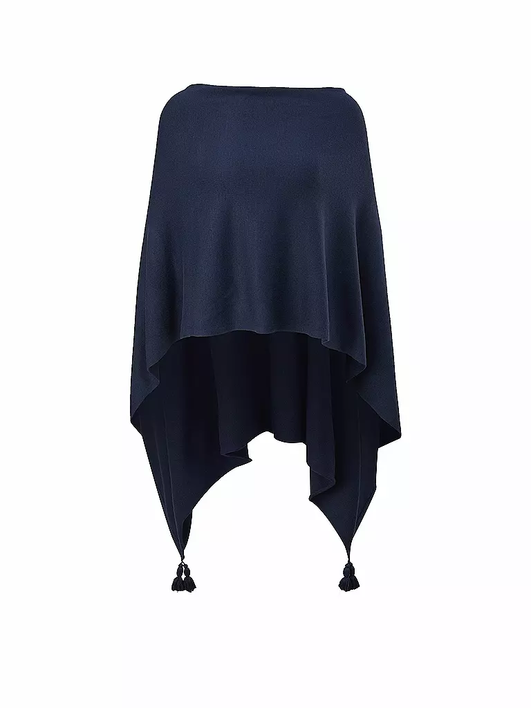 COMMA | Poncho - Cape  | dunkelblau