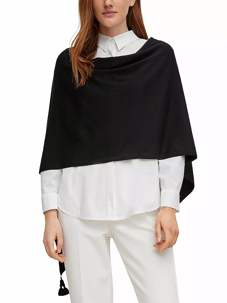 COMMA | Poncho - Cape  | schwarz