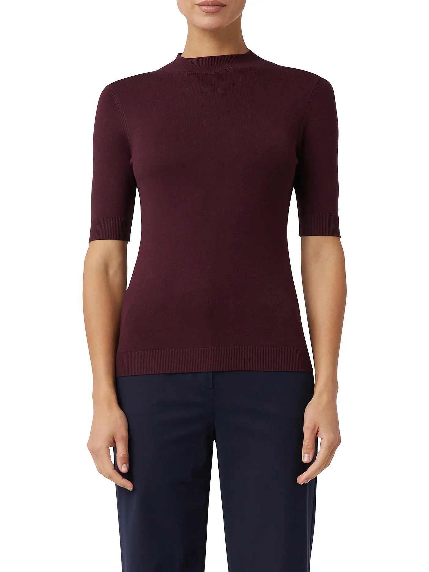 COMMA | Pullover  | dunkelrot
