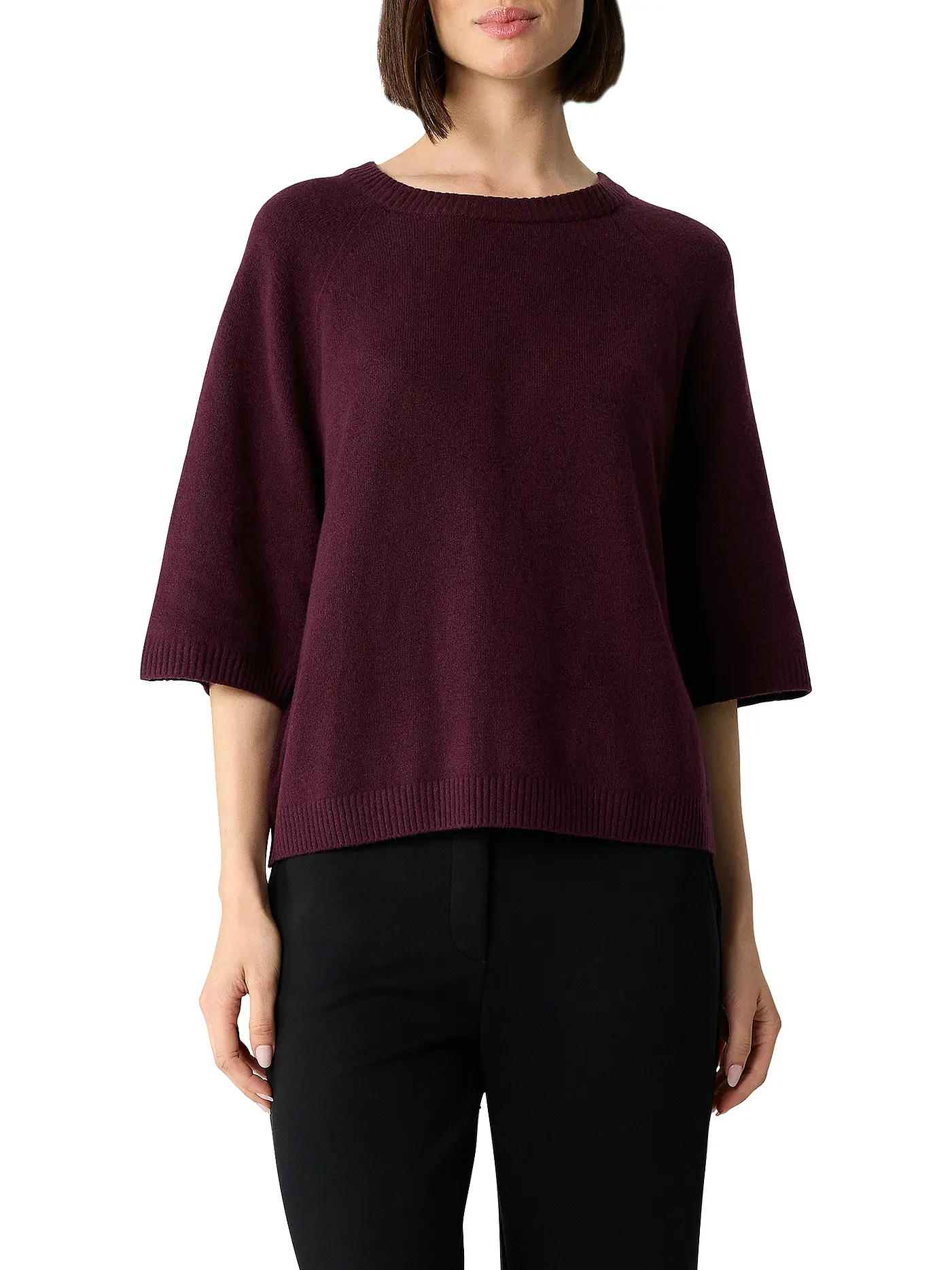 COMMA | Pullover  | dunkelrot