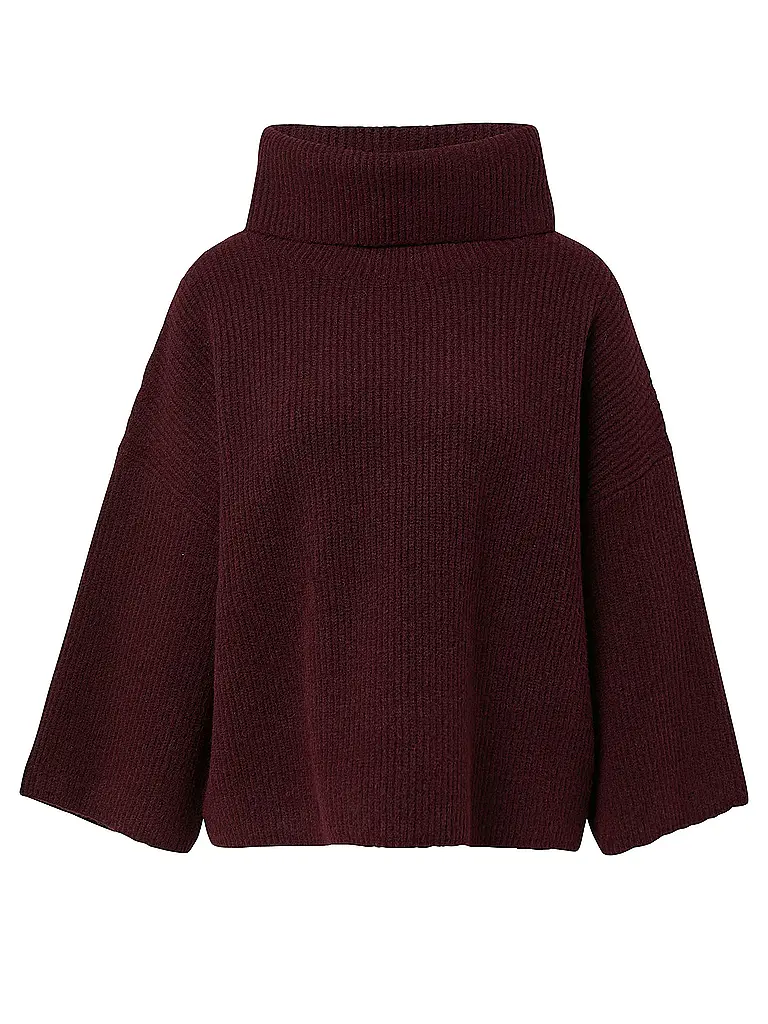 COMMA | Rollkragenpullover  | dunkelrot