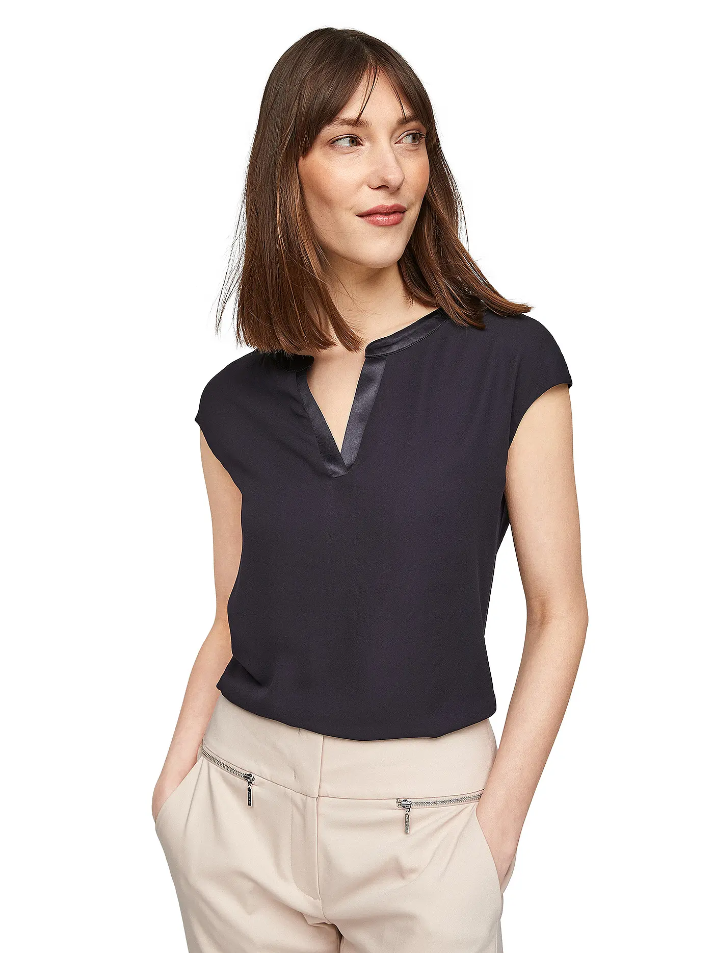 COMMA | Shirt | dunkelblau