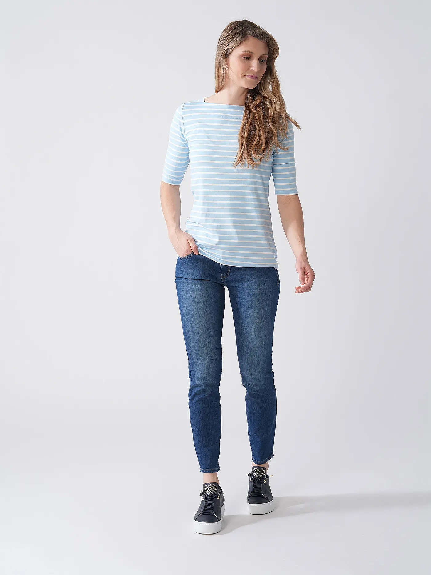 COMMA | T-Shirt  | hellblau