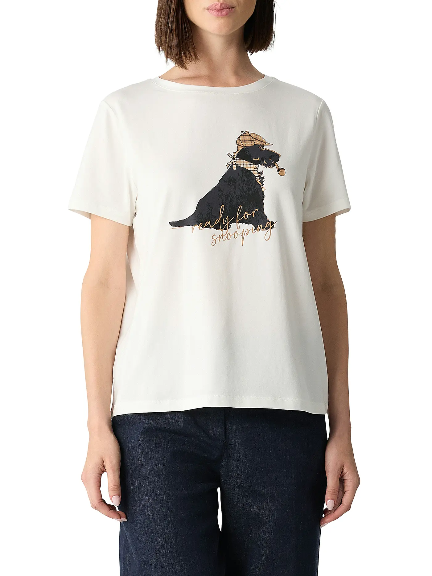 COMMA | T-Shirt  | weiss