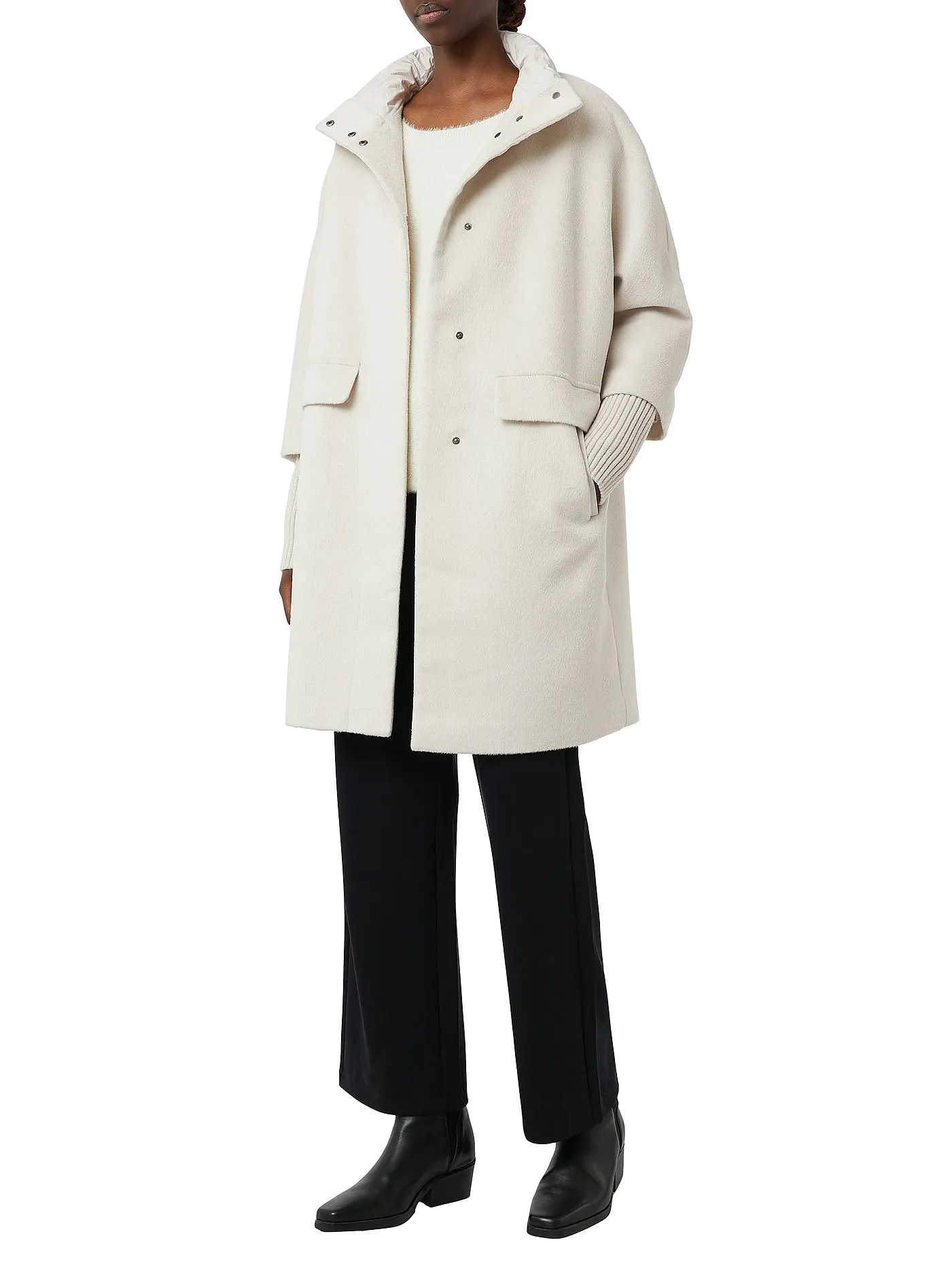 COMMA | Wollmantel | beige