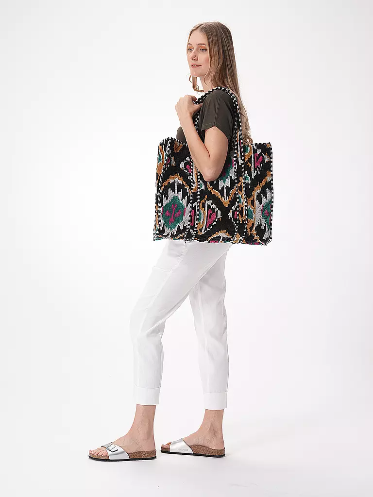 CONSCIOUS YOGA COLLECTIVE | Tasche - Shopper VELVET IKAT SHOPPER | grün