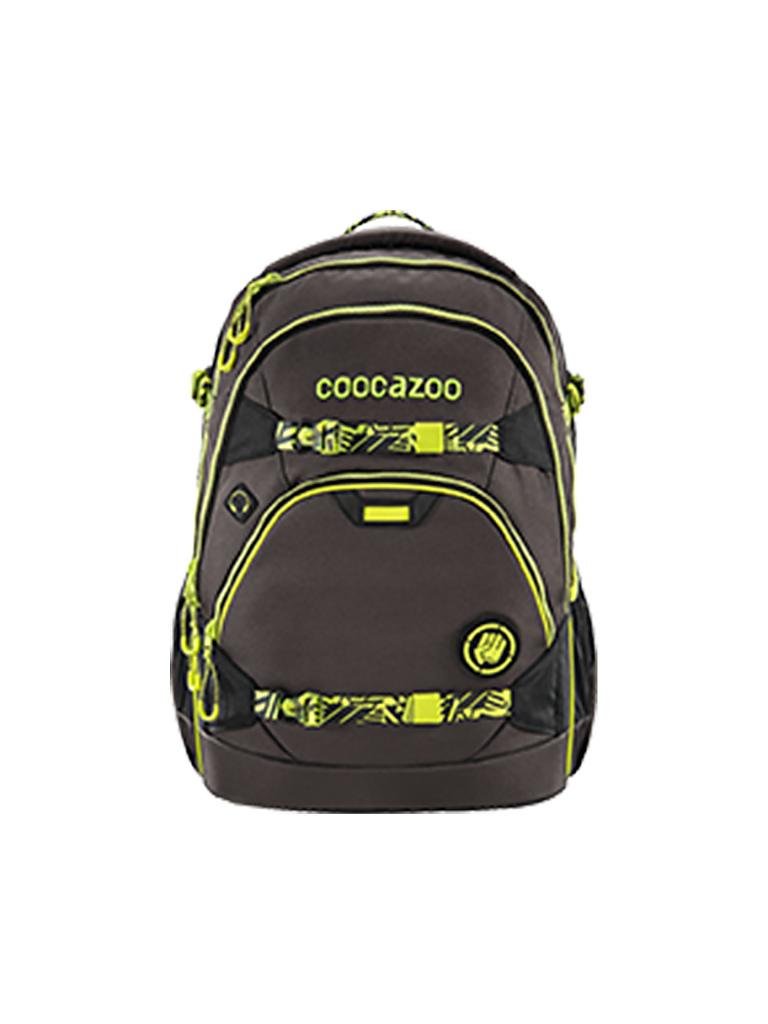 COOCAZOO | Rucksack "ScaleRale" inkl. Hüftgurt mit Power Pack TecCheck Neon Yellow | schwarz