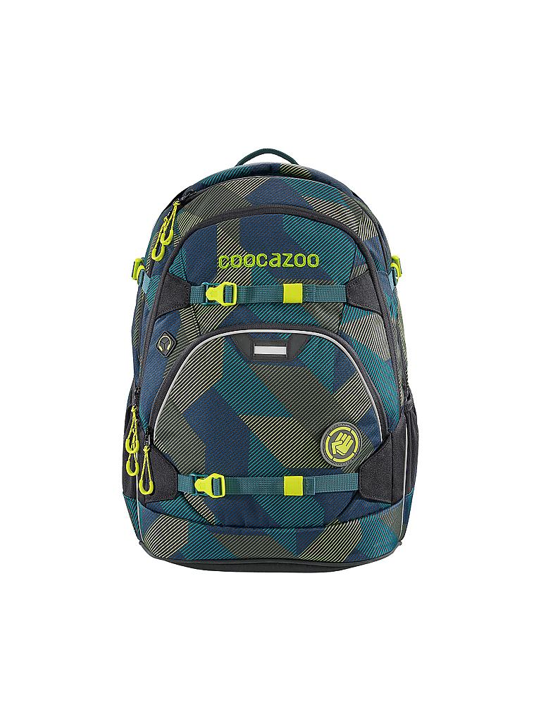 COOCAZOO | Schul-Rucksack "ScaleRale - Polygon Bricks Grey" | grau