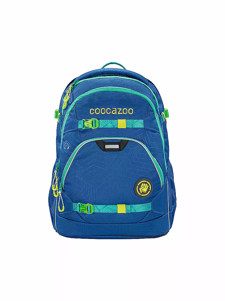 COOCAZOO | Schul-Rucksack "ScaleRale - Waveman" | blau