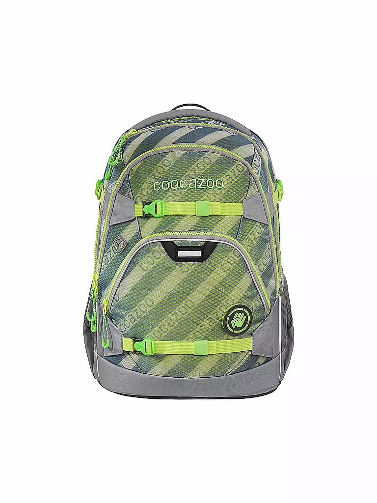 COOCAZOO | Schulrucksack "Scale Rale - Mesh Flash" | grün