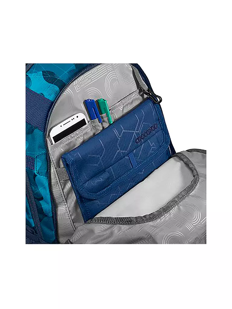 COOCAZOO | Schulrucksack MATE Cloudy Camou | blau