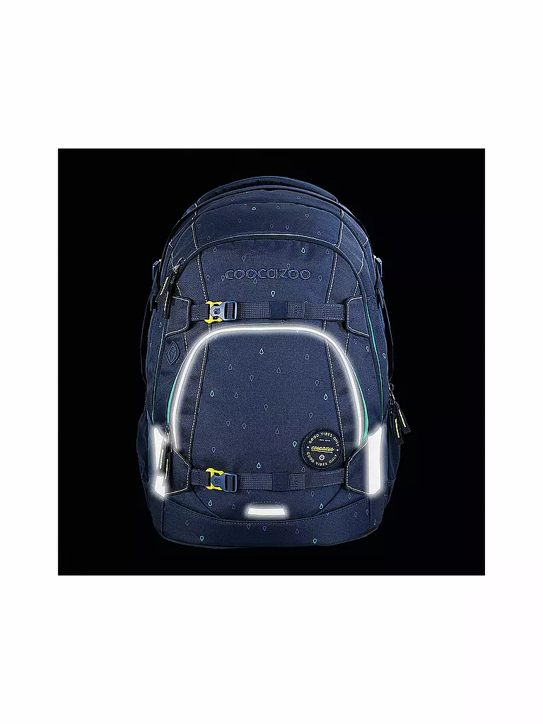 COOCAZOO | Schulrucksack MATE Happy Raindrops | dunkelblau