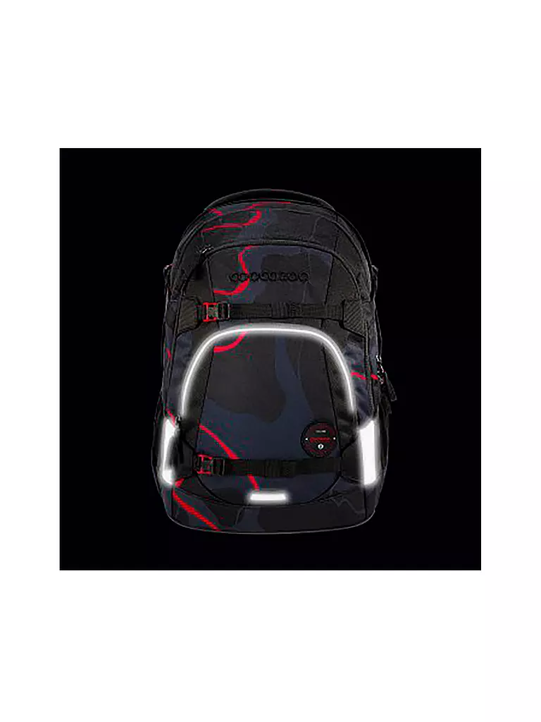 COOCAZOO | Schulrucksack MATE Lava Lines | schwarz