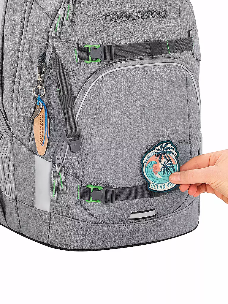 COOCAZOO | Schulrucksack Mate Mixed Faded Silver Dust | grau