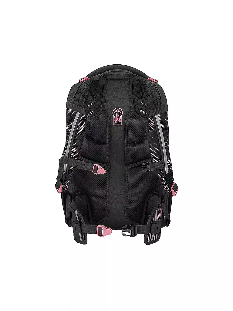 COOCAZOO | Schulrucksack PORTER PINK ILLUSION | schwarz